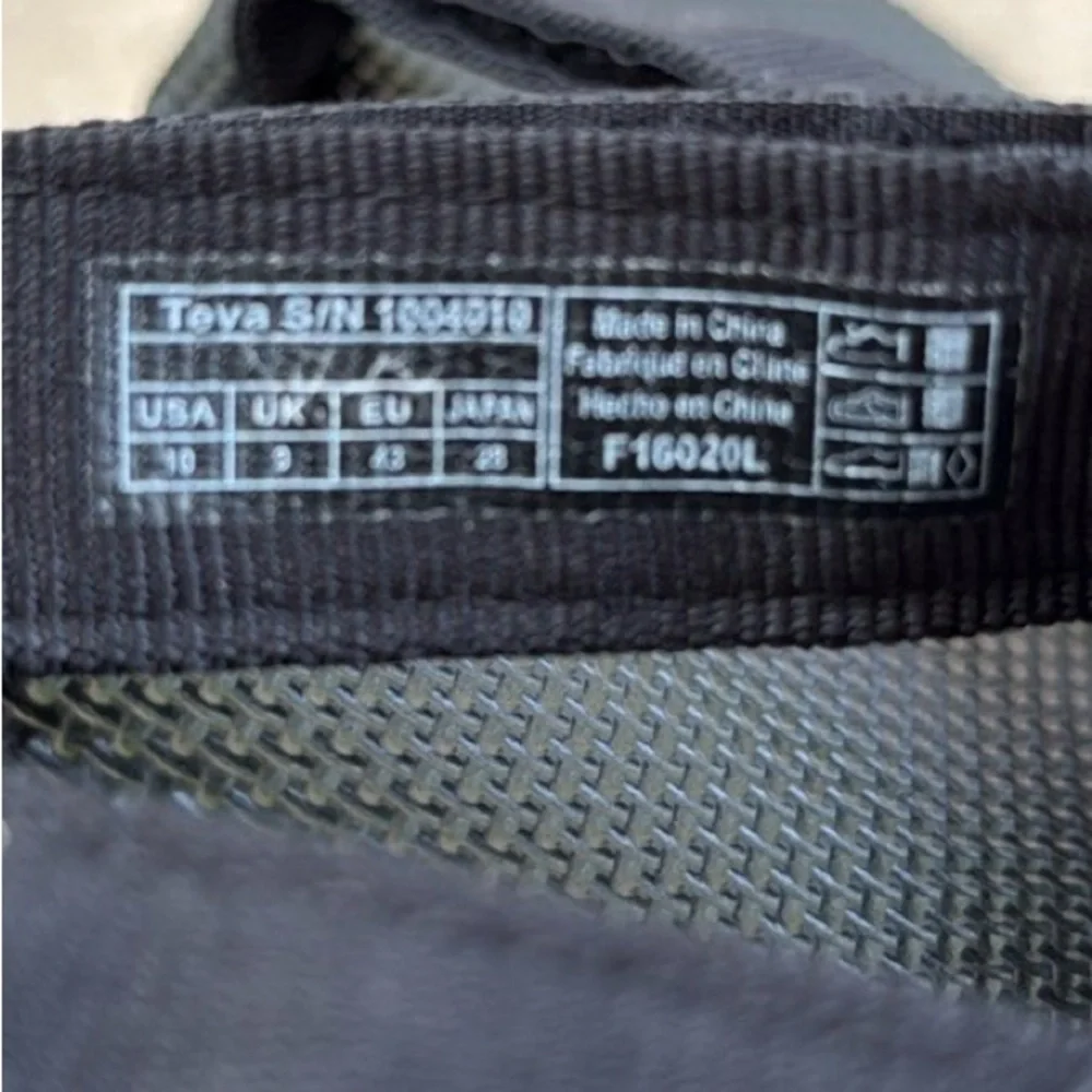 Teva Black Men's Outdoor Strap Sandals